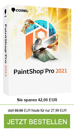 73% SPAREN! - PaintShop Pro 2021 - Verwandeln Sie Ihren PC in ein digitales Fotoatelier!